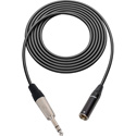 Photo of Sescom SC1.5T3SZ Audio Cable Canare L-2B2AT 1/4 TRS Balanced Male to 3-Pin Mini XLR Male Black - 1.5 Foot