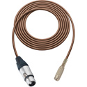 Photo of Sescom SC1.5XJMJBN Audio Cable Canare Star-Quad 3-Pin XLR Female to 3.5mm TS Mono Female Brown - 1.5 Foot