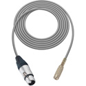 Photo of Sescom SC1.5XJMJGY Audio Cable Canare Star-Quad 3-Pin XLR Female to 3.5mm TS Mono Female Grey - 1.5 Foot