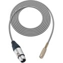 Photo of Sescom SC1.5XJMJZGY Audio Cable Canare Star-Quad 3-Pin XLR Female to 3.5mm TRS Balanced Female Grey - 1.5 Foot