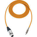 Photo of Sescom SC1.5XJMZOE Audio Cable Canare Star-Quad 3-Pin XLR Female to 3.5mm TRS Balanced Male - Orange - 1.5 Foot