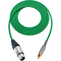 Photo of Sescom SC1.5XJRGN Audio Cable Canare Star-Quad 3-Pin XLR Female to RCA Male - Green - 1.5 Foot