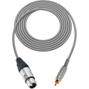 Photo of Sescom SC1.5XJRGY Audio Cable Canare Star-Quad 3-Pin XLR Female to RCA Male - Grey - 1.5 Foot