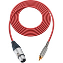 Photo of Sescom SC1.5XJRRD Audio Cable Canare Star-Quad 3-Pin XLR Female to RCA Male - Red - 1.5 Foot