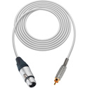 Photo of Sescom SC1.5XJRWE Audio Cable Canare Star-Quad 3-Pin XLR Female to RCA Male - White - 1.5 Foot