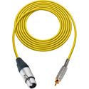 Photo of Sescom SC1.5XJRYW Audio Cable Canare Star-Quad 3-Pin XLR Female to RCA Male - Yellow - 1.5 Foot