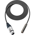 Photo of Sescom SC1.5XJSJ Audio Cable Canare Star-Quad 3-Pin XLR Female to 1/4 TS Mono Female Black - 1.5 Foot