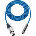Photo of Sescom SC1.5XJSJZ Audio Cable Canare Star-Quad 3-Pin XLR Female to 1/4 TRS Balanced Female - Blue - 1.5 Foot