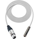 Photo of Sescom SC1.5XJSJZWE Audio Cable Canare Star-Quad 3-Pin XLR Female to 1/4 TRS Balanced Female White - 1.5 Foot