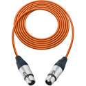 Photo of Sescom SC1.5XJXJOE Audio Cable Canare Star-Quad 3-Pin XLR Female to 3-Pin XLR Female Orange - 1.5 Foot
