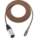 Photo of Sescom SC1.5XMJBN Audio Cable Canare Star-Quad 3-Pin XLR Male to 3.5mm TS Mono Female Brown - 1.5 Foot