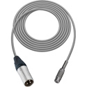 Photo of Sescom SC1.5XMJGY Audio Cable Canare Star-Quad 3-Pin XLR Male to 3.5mm TS Mono Female Grey - 1.5 Foot
