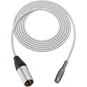 Photo of Sescom SC1.5XMJWE Audio Cable Canare Star-Quad 3-Pin XLR Male to 3.5mm TS Mono Female White - 1.5 Foot