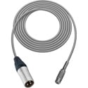 Photo of Sescom SC1.5XMJZGY Audio Cable Canare Star-Quad 3-Pin XLR Male to 3.5mm TRS Balanced Female Grey - 1.5 Foot