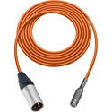 Photo of Sescom SC1.5XMJZ Audio Cable Canare Star-Quad 3-Pin XLR Male to 3.5mm TRS Balanced Female - Orange - 1.5 Foot