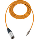 Photo of Sescom SC1.5XMOE Audio Cable Canare Star-Quad 3-Pin XLR Male to 3.5mm TS Mono Male Orange - 1.5 Foot