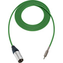 Photo of Sescom Audio Cable Canare Star-Quad 3-Pin XLR Male to 3.5mm TRS Balanced Male - Green - 1.5 Foot