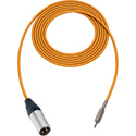 Photo of Sescom Audio Cable Canare Star-Quad 3-Pin XLR Male to 3.5mm TRS Balanced Male - Orange - 1.5 Foot