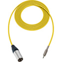 Photo of Sescom SC1.5XMZYW Audio Cable Canare Star-Quad 3-Pin XLR Male to 3.5mm TRS Balanced Male Yellow - 1.5 Foot