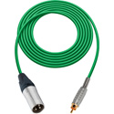 Photo of Sescom SC1.5XRGN Audio Cable Canare Star-Quad 3-Pin XLR Male to RCA Phono Male Green - 1.5 Foot