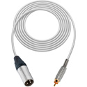 Photo of Sescom SC1.5XRWE Audio Cable Canare Star-Quad 3-Pin XLR Male to RCA Phono Male White - 1.5 Foot