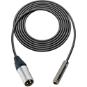 Photo of Sescom Audio Cable Canare Star-Quad 3-Pin XLR Male to 1/4 TS Mono Female - Black - 1.5 Foot