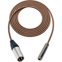 Photo of Sescom SC1.5XSJZBN Audio Cable Canare Star-Quad 3-Pin XLR Male to 1/4 TRS Balanced Female Brown - 1.5 Foot