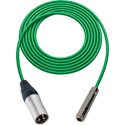 Photo of Sescom SC1.5XSJZGN Audio Cable Canare Star-Quad 3-Pin XLR Male to 1/4 TRS Balanced Female Green - 1.5 Foot