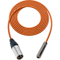 Photo of Sescom SC1.5XSJZ Audio Cable Canare Star-Quad 3-Pin XLR Male to 1/4 TRS Balanced Female - Orange - 1.5 Foot