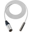 Photo of Sescom SC1.5XSJZ Audio Cable Canare Star-Quad 3-Pin XLR Male to 1/4 TRS Balanced Female - White - 1.5 Foot