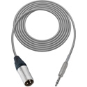 Photo of Sescom SC1.5XSZGY Audio Cable Canare Star-Quad 3-Pin XLR Male to 1/4 TRS Balanced Male Grey - 1.5 Foot