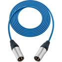 Photo of Sescom SC1.5XXBE Audio Cable Canare Star-Quad 3-Pin XLR Male to 3-Pin XLR Male Blue - 1.5 Foot