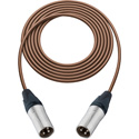 Photo of Sescom SC1.5XXBN Audio Cable Canare Star-Quad 3-Pin XLR Male to 3-Pin XLR Male Brown - 1.5 Foot
