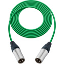 Photo of Sescom SC1.5XXGN Audio Cable Canare Star-Quad 3-Pin XLR Male to 3-Pin XLR Male Green - 1.5 Foot