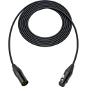 Photo of Sescom SC1.5XXJ/B Canare Star-Quad Microphone Cable with Black & Gold XLR Connectors - Black - 1.5 Foot