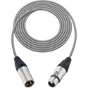 Photo of Sescom SC1.5XXJGY Mic Cable Canare Star-Quad 3-Pin XLR Male to 3-Pin XLR Female Grey - 1.5 Foot