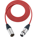 Photo of Sescom SC1.5XXJRD Mice Cable Canare Star-Quad 3-Pin XLR Male to 3-Pin XLR Female Red - 1.5 Foot