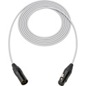 Photo of Sescom SC1.5XXJWE/B Canare Star-Quad Microphone Cable with Black & Gold XLR - White - 1.5 Foot