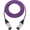 Photo of Sescom SC1.5XXPE Audio Cable Canare Star-Quad 3-Pin XLR Male to 3-Pin XLR Male Purple - 1.5 Foot