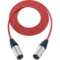 Photo of Sescom SC1.5XXRD Audio Cable Canare Star-Quad 3-Pin XLR Male to 3-Pin XLR Male Red - 1.5 Foot