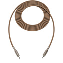 Photo of Sescom Audio Cable Canare Star-Quad 3.5mm TS Mono Male to 3.5mm TS Mono Male - Brown - 100 Foot