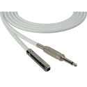 Photo of Sescom SC100SSJ Audio Cable Canare Star-Quad 1/4-Inch TS Mono Male to 1/4-Inch TS Mono Female - White - 100 Foot