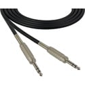 Sescom Audio Cable Canare Star-Quad 1/4 TRS Balanced Male to 1/4 TRS Balanced Male - Black - 100 Foot