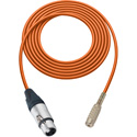 Photo of Sescom Audio Cable Canare Star-Quad 3-Pin XLR Female to 3.5mm TS Mono Female - Orange - 100 Foot