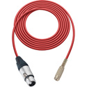 Photo of Sescom SC100XJMJZ Audio Cable Canare Star-Quad 3-Pin XLR Female to 3.5mm TRS Balanced Female - Red - 100 Foot