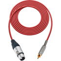 Photo of Sescom SC100XJR Audio Cable Canare Star-Quad 3-Pin XLR Female to RCA Male - Red - 100 Foot