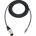 Photo of Sescom Audio Cable Canare Star-Quad 3-Pin XLR Male to 3.5mm TS Mono Male - Black - 100 Foot