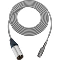 Photo of Sescom SC100XMJ Audio Cable Canare Star-Quad 3-Pin XLR Male to 3.5mm TS Mono Female - Grey - 100 Foot
