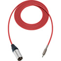 Photo of Sescom SC100XMZRD Audio Cable Canare Star-Quad 3-Pin XLR Male to 3.5mm TRS Balanced Male Red - 100 Foot