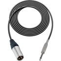 Sescom SC100XS Audio Cable Canare Star-Quad 3-Pin XLR Male to 1/4-Inch TS Mono Male - Black - 100 Foot